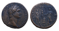 Domitianus - Keizer met fluit- en lierspelers (D2325)