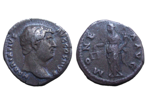 Hadrianus - MONETA denarius (D2331) Hadrianus - MONETA denarius (D2331)