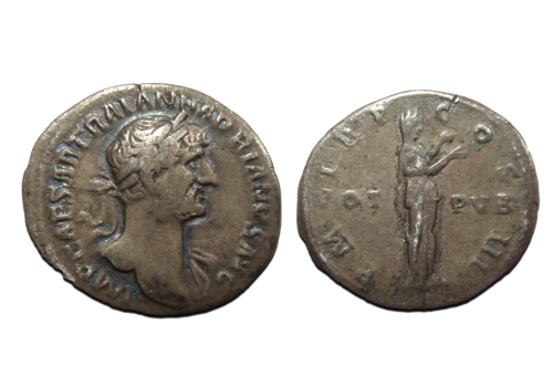 Hadrianus - Pietas denarius (D2351) Hadrianus - Pietas denarius (D2351)