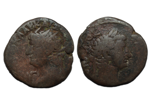 Nero - Tetradrachme met Tiberius! (D2396) Nero - Tetradrachme met Tiberius! (D2396)