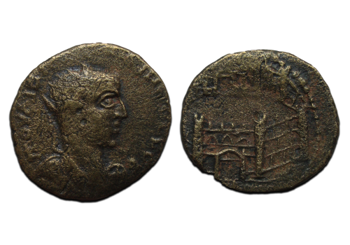 Gallienus - WALLS of NICAEA very rare  (F2319)