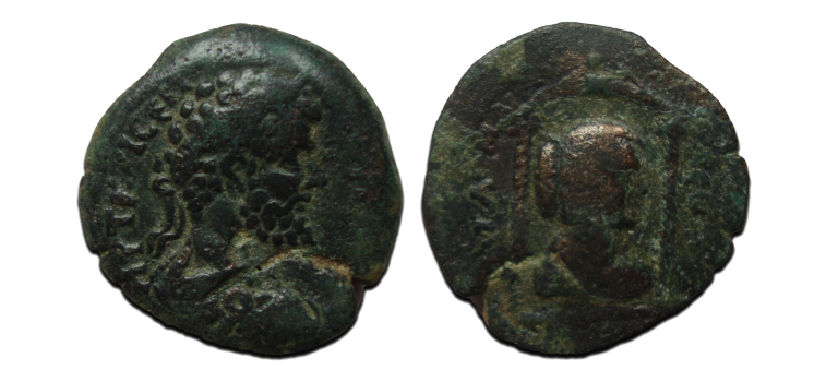 Septimius Severus -  dynastische uitgave met Julia Domna (F2320)