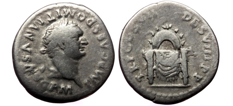 Domitianus - Troon zeldzaam (F2369)