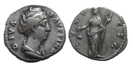 Faustina I - Vesta denarius (F2375)