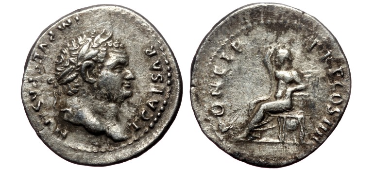 Titus -  denarius SECURITAS extreem zeldzaam (F2385)