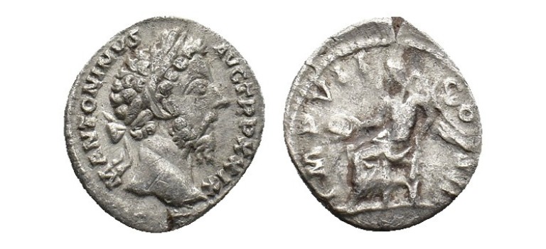 Marcus Aurelius - VICTORIA denarius (F2409)