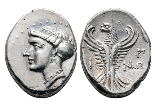 Griekse munten  - Hemidrachme Sinope prachtige munt!  (F2441)