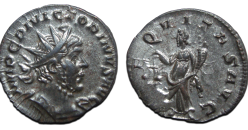 Victorinus - AEQUITAS met gezicht van Marius ZELDZAAM en verzilverd! (F2495)
