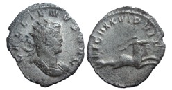 Gallienus - STEENBOK legioensmunt  ZEER ZELDZAAM (AU2149)