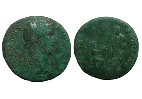 Hadrian  - HISPANIA Sestertius travelseries! (AP2257)