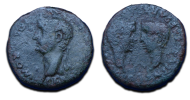 Tiberius - met Drusus en Germanicus belangrijke en zeldzame dynastische muntslag! (JA1749)