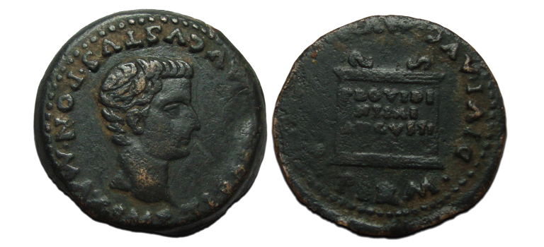 Tiberius -  As uit Italica geboorteplaats van Trajanus, mooi! (JA23105)