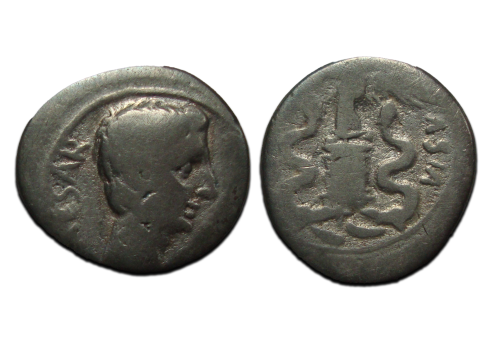 Augustus - quinarius Asia recepta (JA23111)