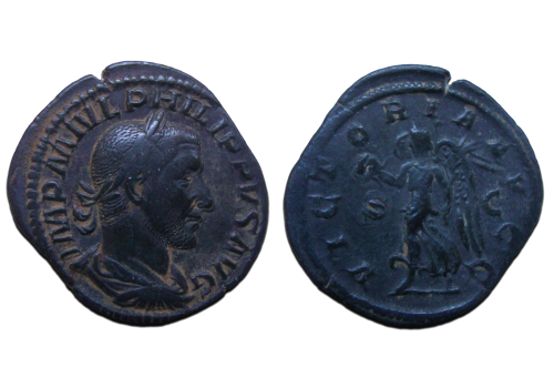 Philippus I - Sestertius Victoria Nice! (JA2412)