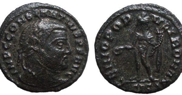 Constantius Chlorus - Quarter follis Constantius as Augustus (JA2344 ...
