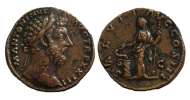 Marcus Aurelius- sestertius SALUS (JA2361)