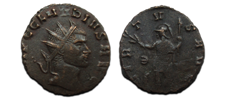 Claudius II - VIRTVS AVG Minerva (JA2407)