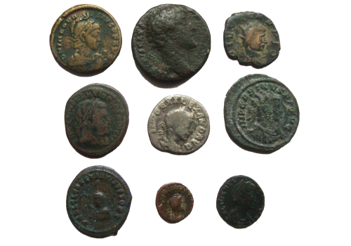 9 romeinse munten, leuke beginnersset! (JA2416)