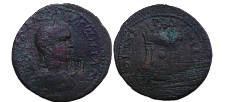 Annia Faustina - Thrird wife of Elagabal very rare! (JA2434)