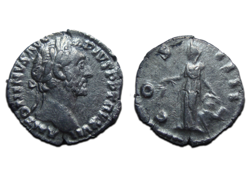 Antoninus Pius - denarius Annona (JA2447) Antoninus Pius - denarius Annona (JA2447)