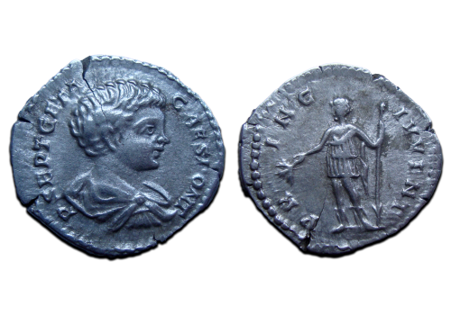 Geta - de prins van de jeugd denarius (JA2488)