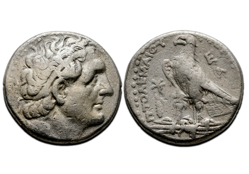 Greek Coins - Tyre Ptolemy II Soter tetradrachm (JA2491)