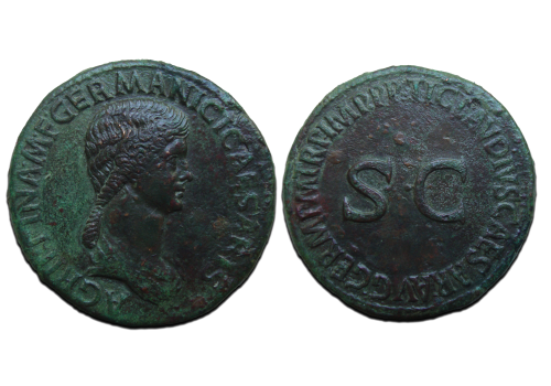 Agrippina - Sestertius mother of Caligula museum quality! (JUL2329)