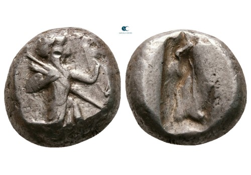 ACHAIMENIDISCHE rijk, zilveren siglos 5e-4e eeuw boogschutter! (JUL2335)
