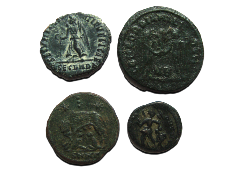 4 romeinse munten! (JUL2363)