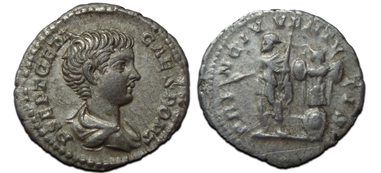 Geta - denarius de prins van de jeugd (JUN23119)
