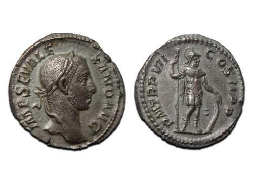 Severus Alexander - VIRTVS denarius (JUN23121) Severus Alexander - VIRTVS denarius (JUN23121)