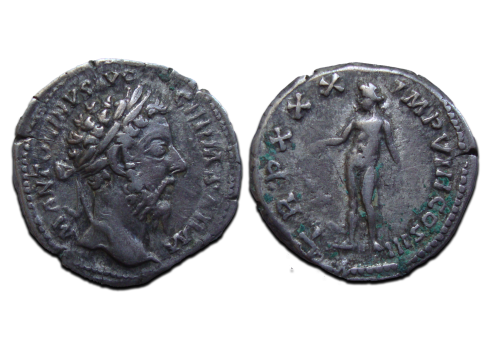 Marcus Aurelius- GENIUS denarius (JUN23127)