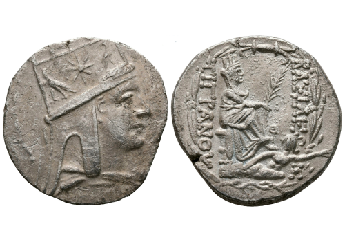 Tigranes II 'de Grote' - Tetradrachme gezocht en mooi! (JUN23137) Tigranes II 'de Grote' - Tetradrachme gezocht en mooi! (JUN23137)