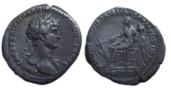 Hadrianus- Fortuna fortred vroege munt en niet in RIC!  (JUN23148)