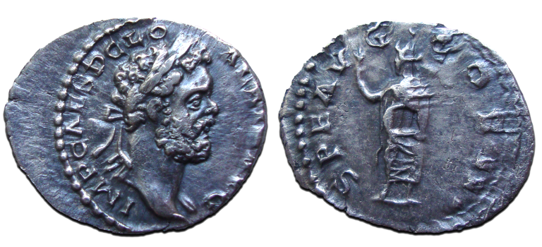 Clodius Albinus - Spes denarius als Augustus! SPES (JUN2318)