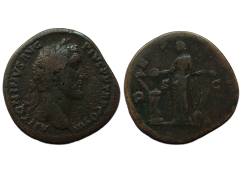 Antoninus Pius- SALVS DES IIII sestertius! (JUN2333) Antoninus Pius- SALVS DES IIII sestertius! (JUN2333)