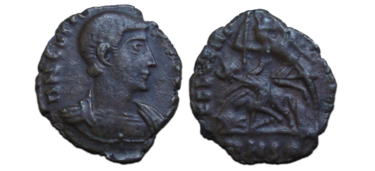 Julianus II - Soldaat spiest ruiter ROME Zeldzaam  (MA2137)