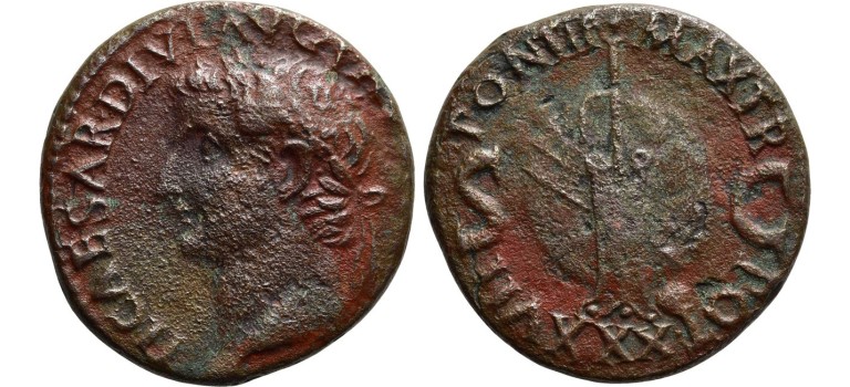 Tiberius - AS roer op globus ZELDZAAM R2 (MA23114)