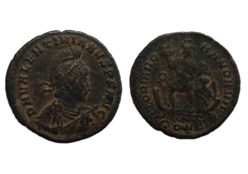 Valentinian II - emperor on a galley (MA2327)