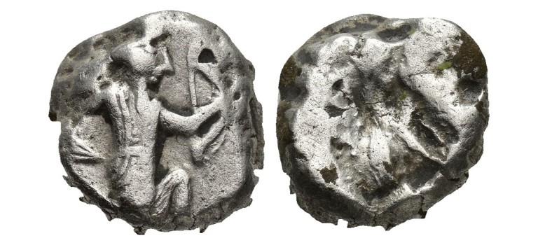 ACHAIMENIDISCHE rijk, zilveren siglos  5e-4e eeuw boogschutter! (MA2349)