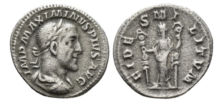 Maximinus I - denarius FIDES MILITVM  (MA2352)