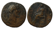 Antoninus Pius - SESTERTIUS OPI schaars! (MA2353)