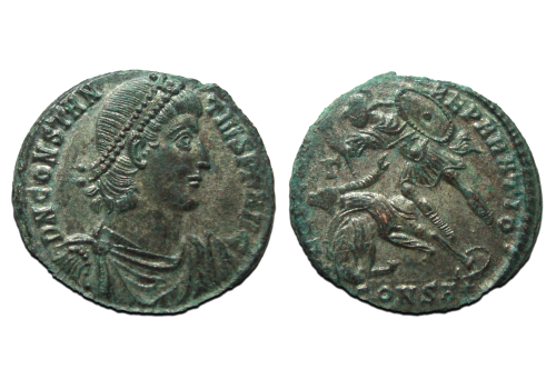 Constantius II - fallen horseman extremely fine! (MA2375)
