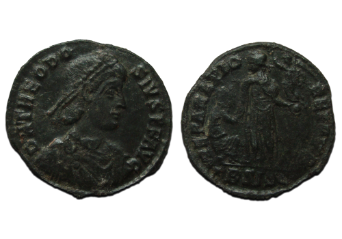 Theodosius I - Keizer met knielende vrouw (MA2378)