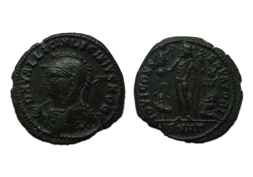Licinius II - caesar met hem, schild en speer!  (MA2379)