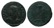 CRISPUS - BEATA TRANQVILLITAS buste met speer en schild (MA2380)