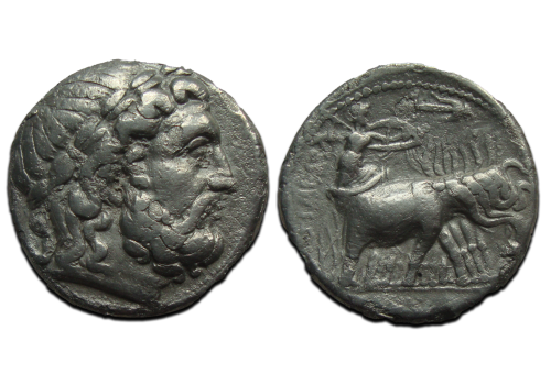 Griekse munten - Tetradrachme Seleucus I Nicator olifanten 296 v. Christus! (MA24108)