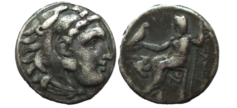 Alexander de Grote - zilveren drachme van Alexander de Grote (ME2317)