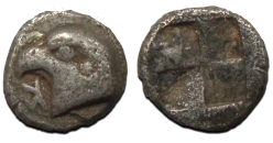 Griekse munten - kop van adelaar 480 - 450 voor Christus (N2312)