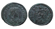 Valentinianus II - Roma op troon CONCORDIA AVGGG  SISCIA schaars (O2317)